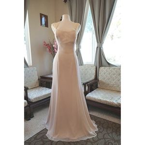 NWT Dancing Queen Beige Evening Gown #8870